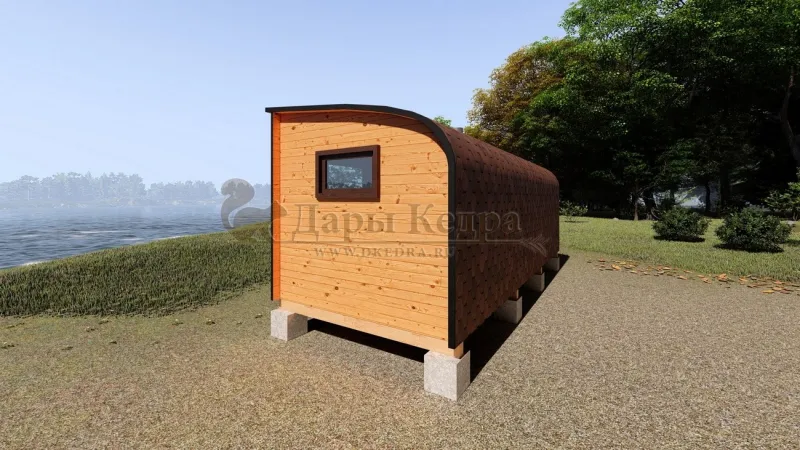 Баня «Парус» из кедра 6х2,2 метра